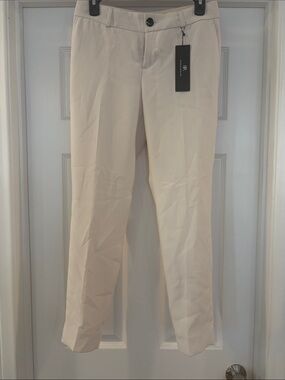 Monogram - Tailored Cream Straight-Leg Trousers